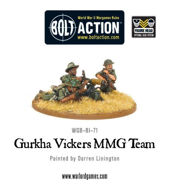 Bolt Action - Great Britain - Gurkha Vickers MMG team