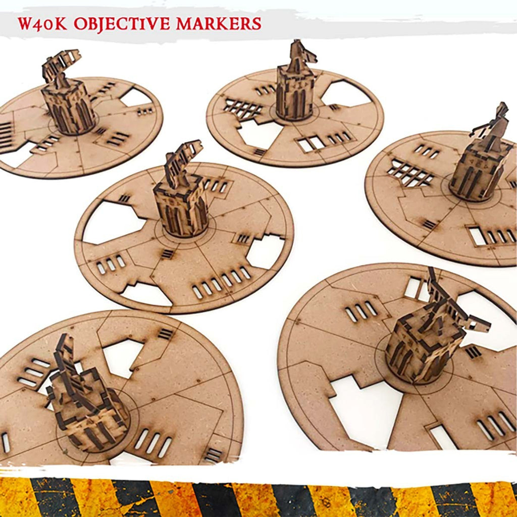 PWork - WH40K Objective Markers and Radar Towers