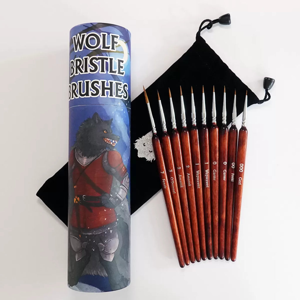 Chronicle Brushes - Wolf Bristle Brush Set