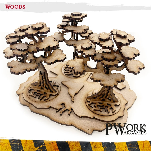 PWork - Woods - MDF Terrain Scenery