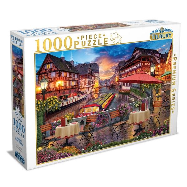 Tilbury Sunset Over Canal Puzzle 1000pc