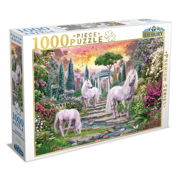 Tilbury Classical Garden Unicorns Puzzle 1000pc