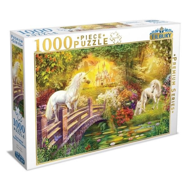 Tilbury Enchanted Garden Unicorns Puzzle 1000pc