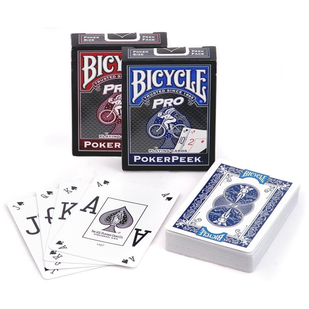 Bicycle Playing Cards - Pro Poker Peek Red/Blue