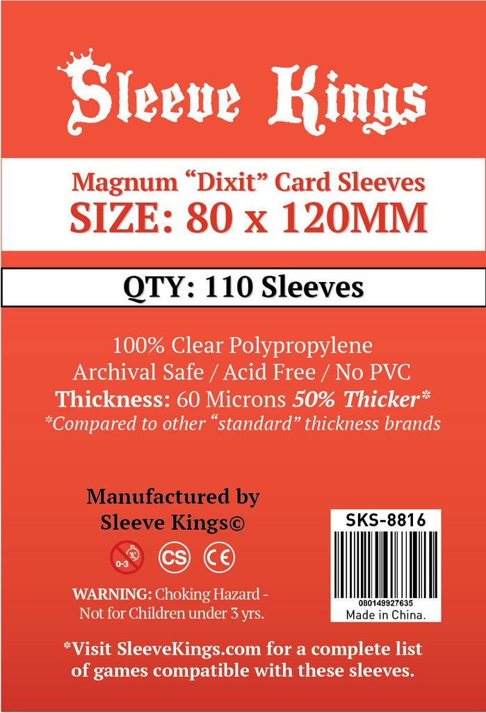 Sleeve Kings Board Game Sleeves Magnum "Dixit" (80mm x 120mm) (110 Sleeves Per Pack)