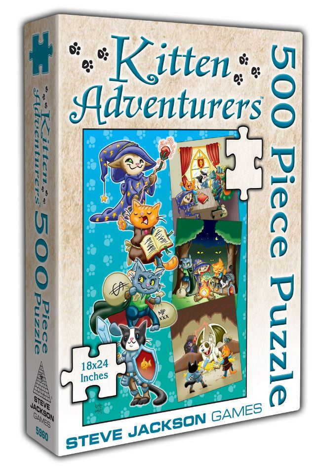 Steve Jackson Games Kitten Adventures Puzzle 500pc