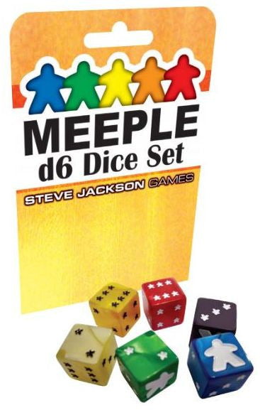 Meeple D6 Dice Set - White