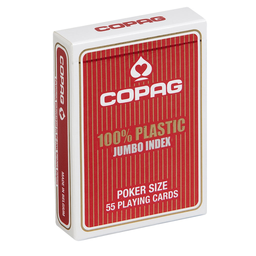 Copag Poker Jumbo Index Playing Cards - Red