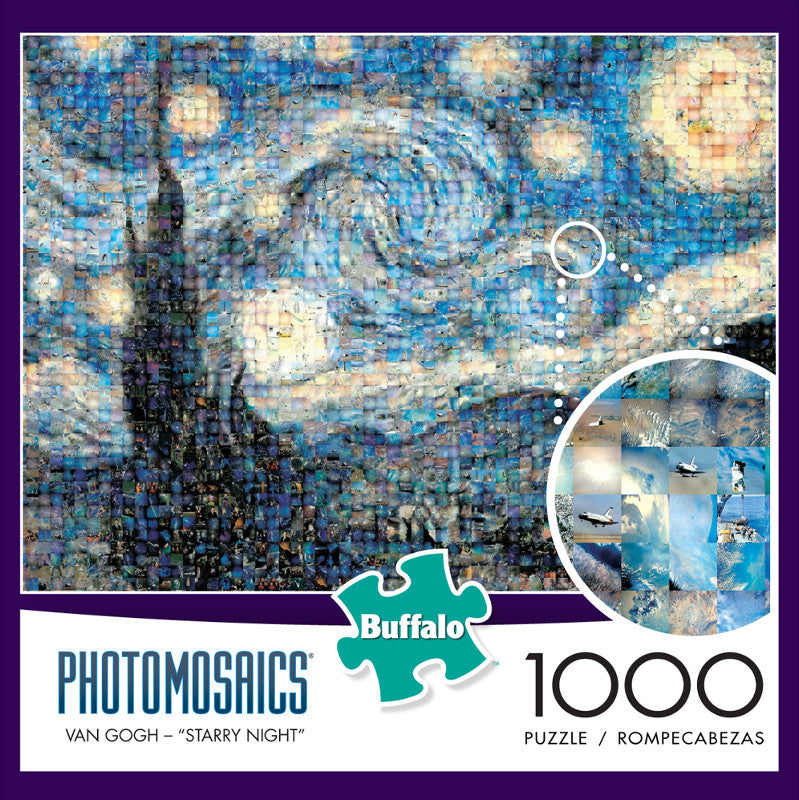 Buffalo Puzzle Photomosaic Starry Night Puzzle 1,000 pieces