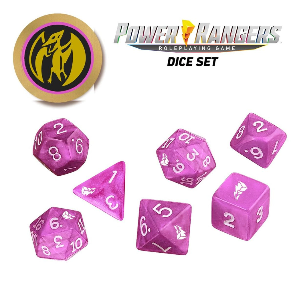 Power Rangers RPG Pink Dice Set