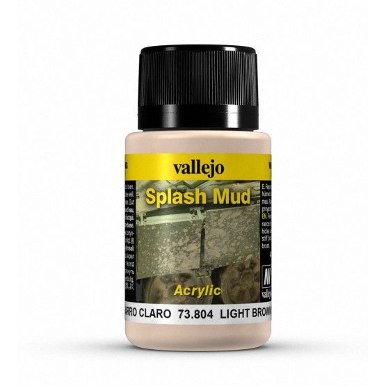 Vallejo Weathering Effects - Light Brown Splash Mud 40 ml