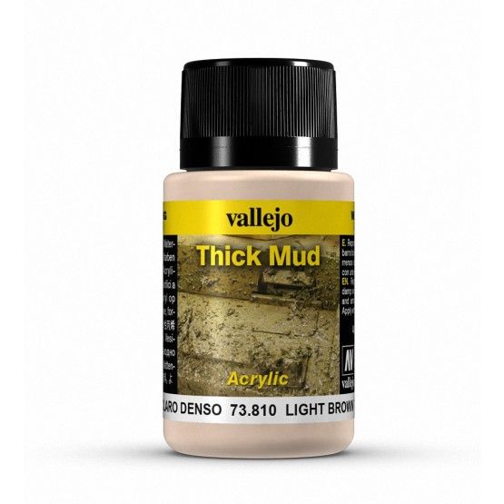 Vallejo Weathering Effects - Light Brown Thick Mud 40 ml