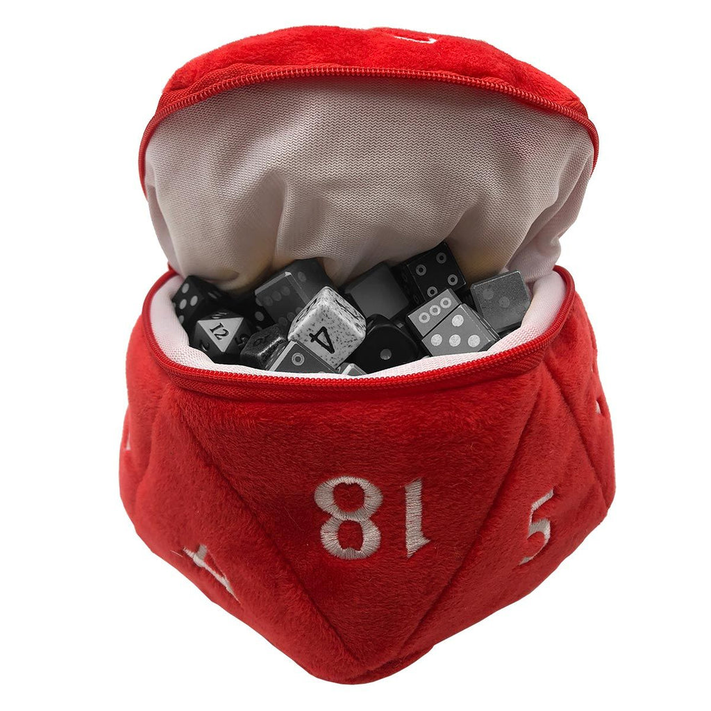 Dungeons & Dragons D20 Plush Dice Bag Red