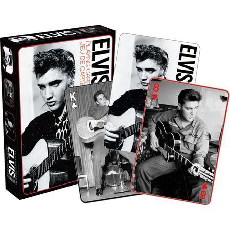 Aquarius Playing Cards - Elvis Black and White