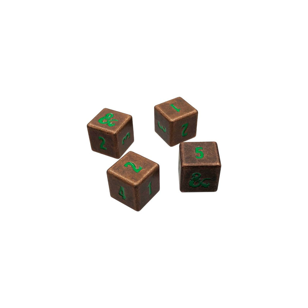 Ultra Pro D&D Heavy Metal D6 Feywild Copper and Green Dice Set (4) - 18783