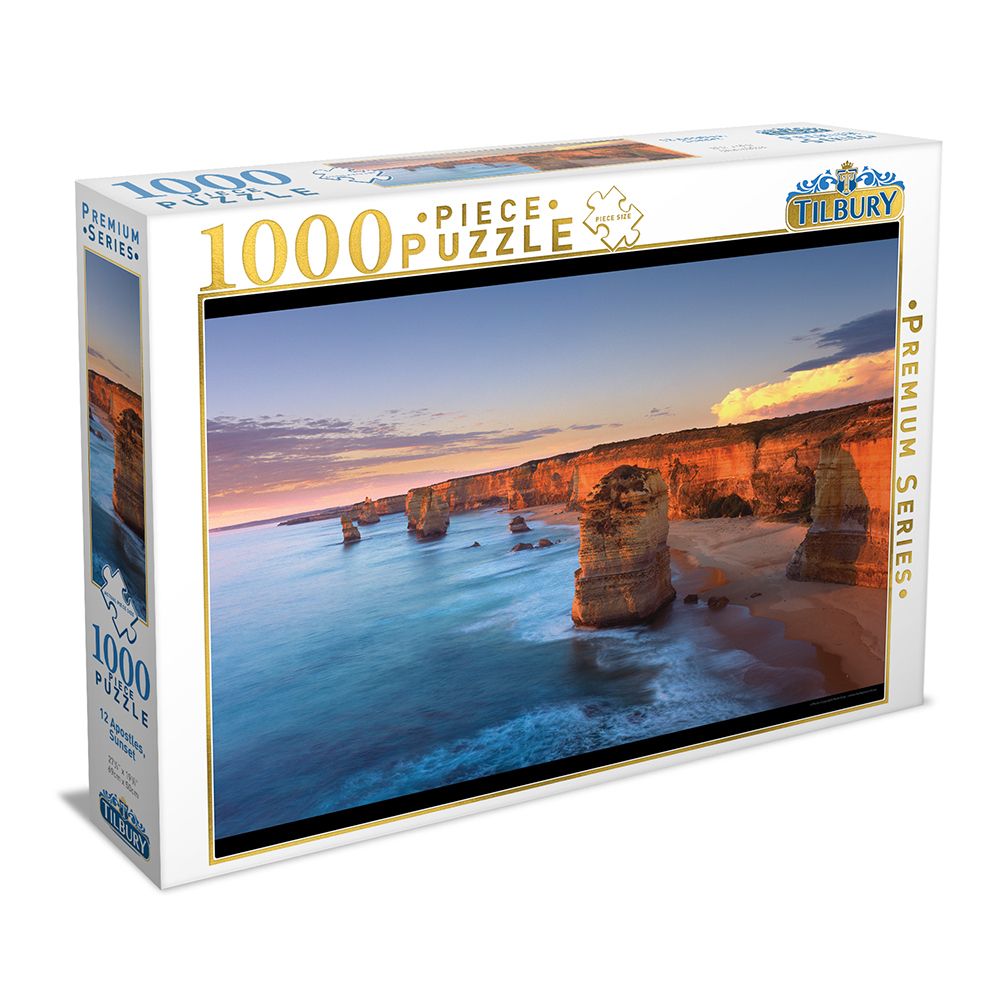 Tilbury 12 Apostles, Sunset Puzzle 1000pc