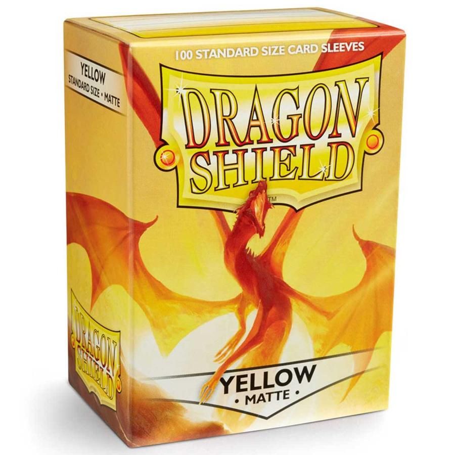 Dragon Shield - Sleeves - Box 100 - Yellow MATTE