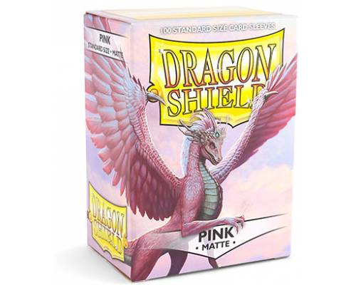 Dragon Shield - Sleeves - Box 100 - Pink MATTE