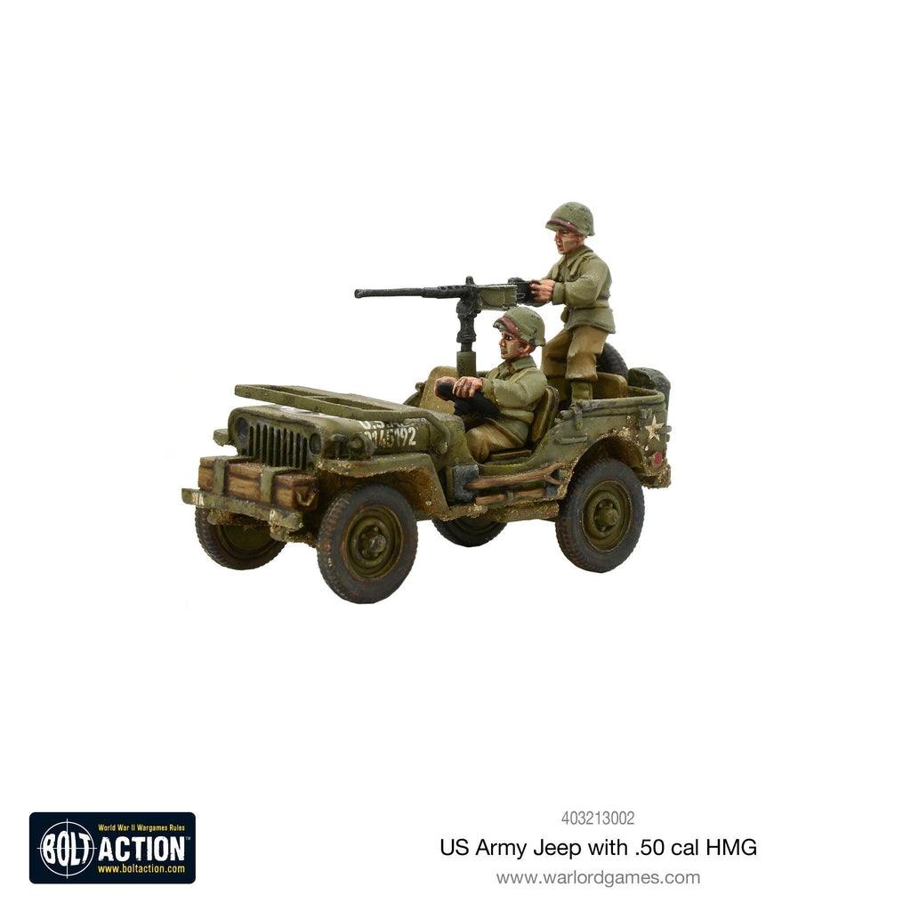 Bolt Action - USA - US Army Jeep with 50 Cal HMG