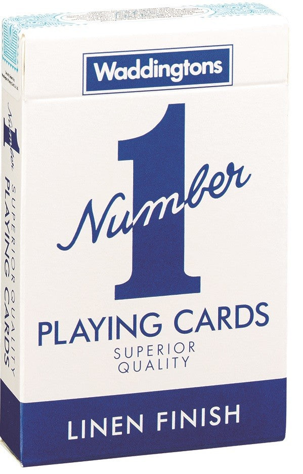 Number 1 Blue Playing Cards