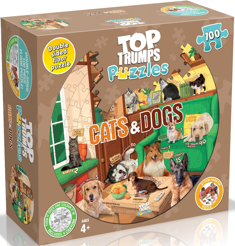 Top Trumps Puzzle: Cats & Dogs Puzzle 100 pieces