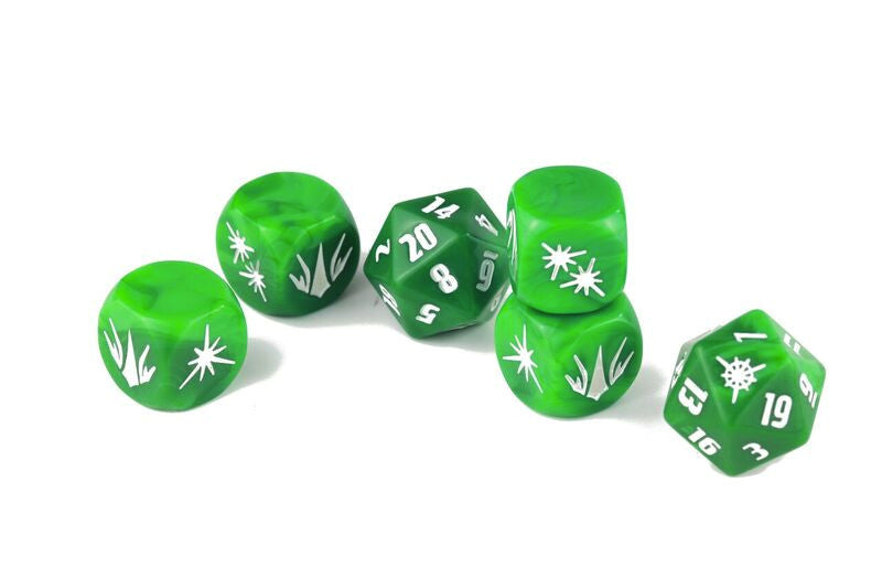 John Carter of Mars RPG - Thark Dice Set (Set of 6 Custom Dice)