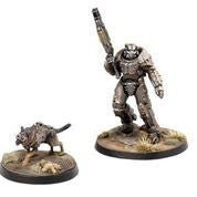 Fallout Wasteland Warfare - X01 Survivor and Dogmeat Miniatures