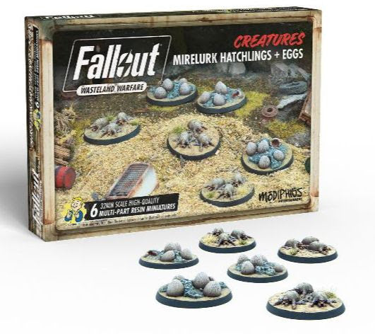 Fallout Wasteland Warfare - Creatures: Mirelurk Hatchlings and Eggs