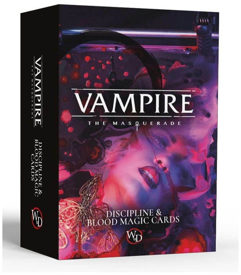 Vampire the Masquerade RPG Discipline and Blood Magic Card Deck