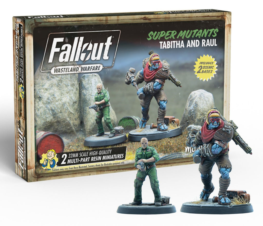 Fallout Wasteland Warfare - Super Mutants Tabitha and Raul