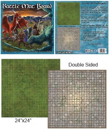 Battle Mat Board - Grass/Flagstone