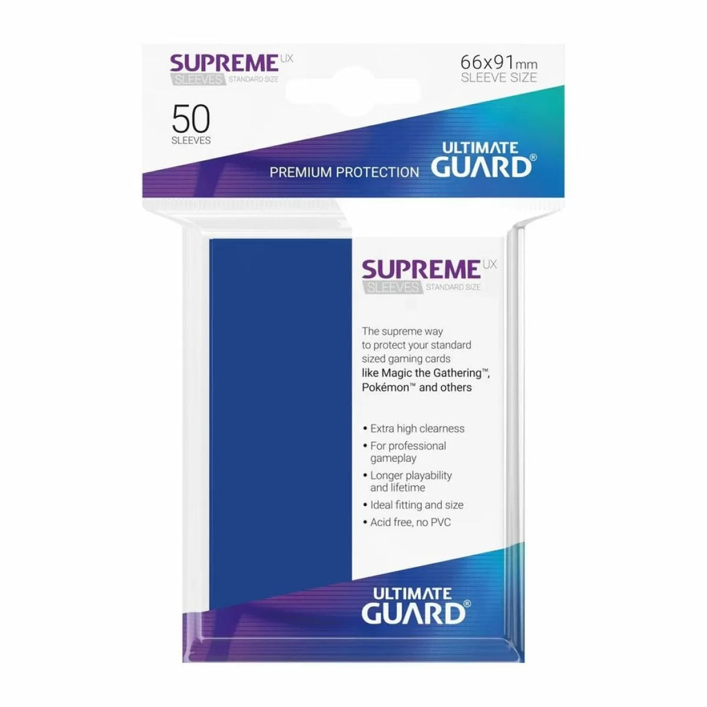 Ultimate Guard Supreme UX Sleeves Standard Size Royal Blue (50)