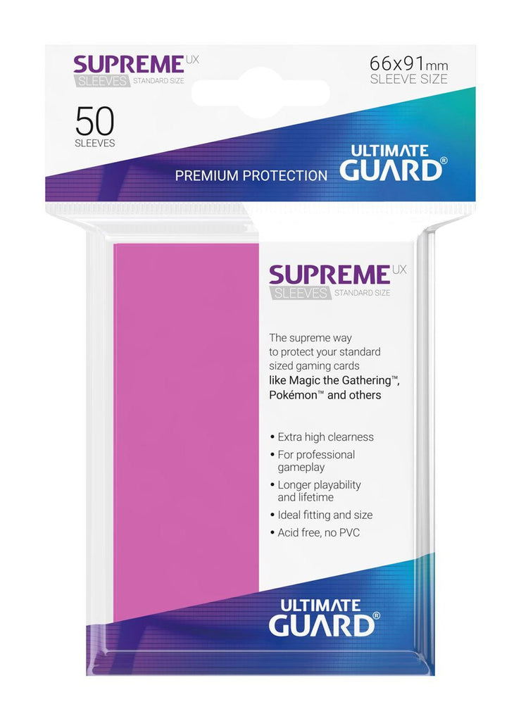 Ultimate Guard Supreme UX Sleeves Standard Size Pink (50)