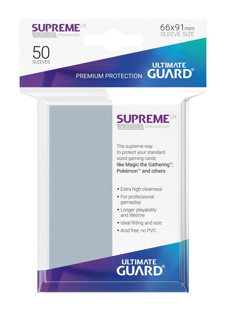 Ultimate Guard Supreme UX Sleeves Standard Size Transparent (50)