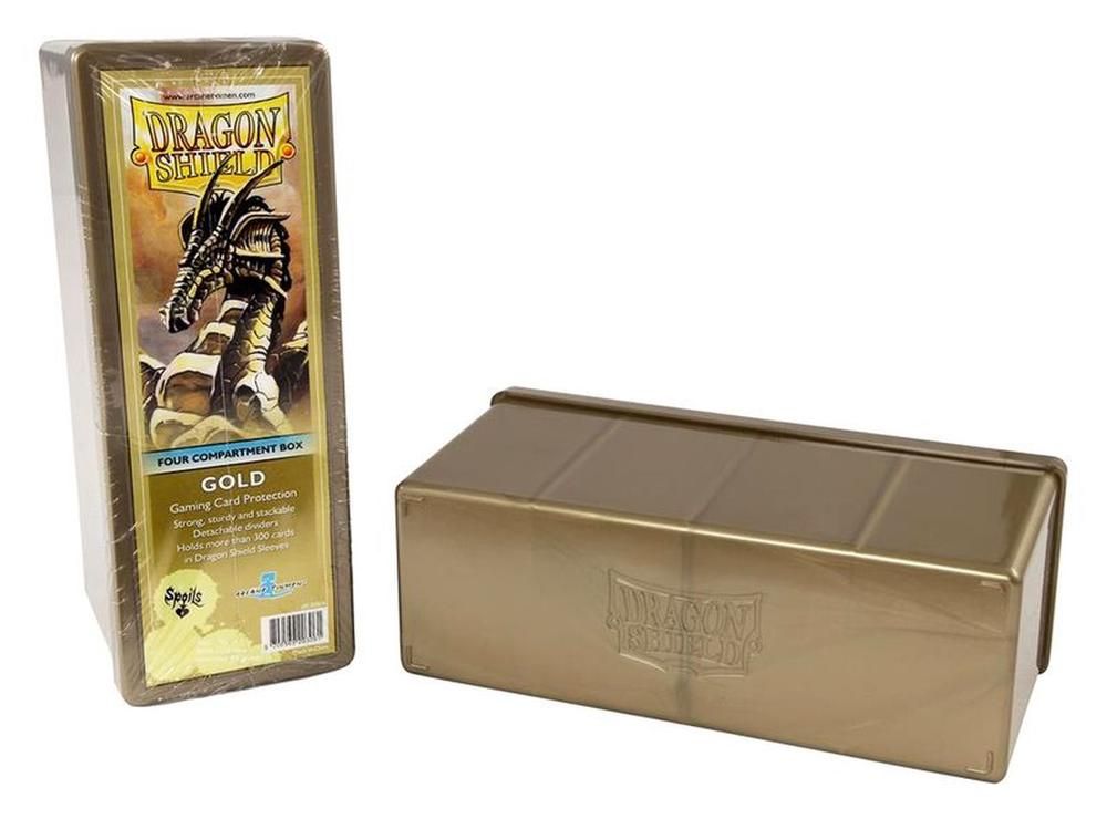 Dragon Shield - Storage Box - Four Compartments - Gold