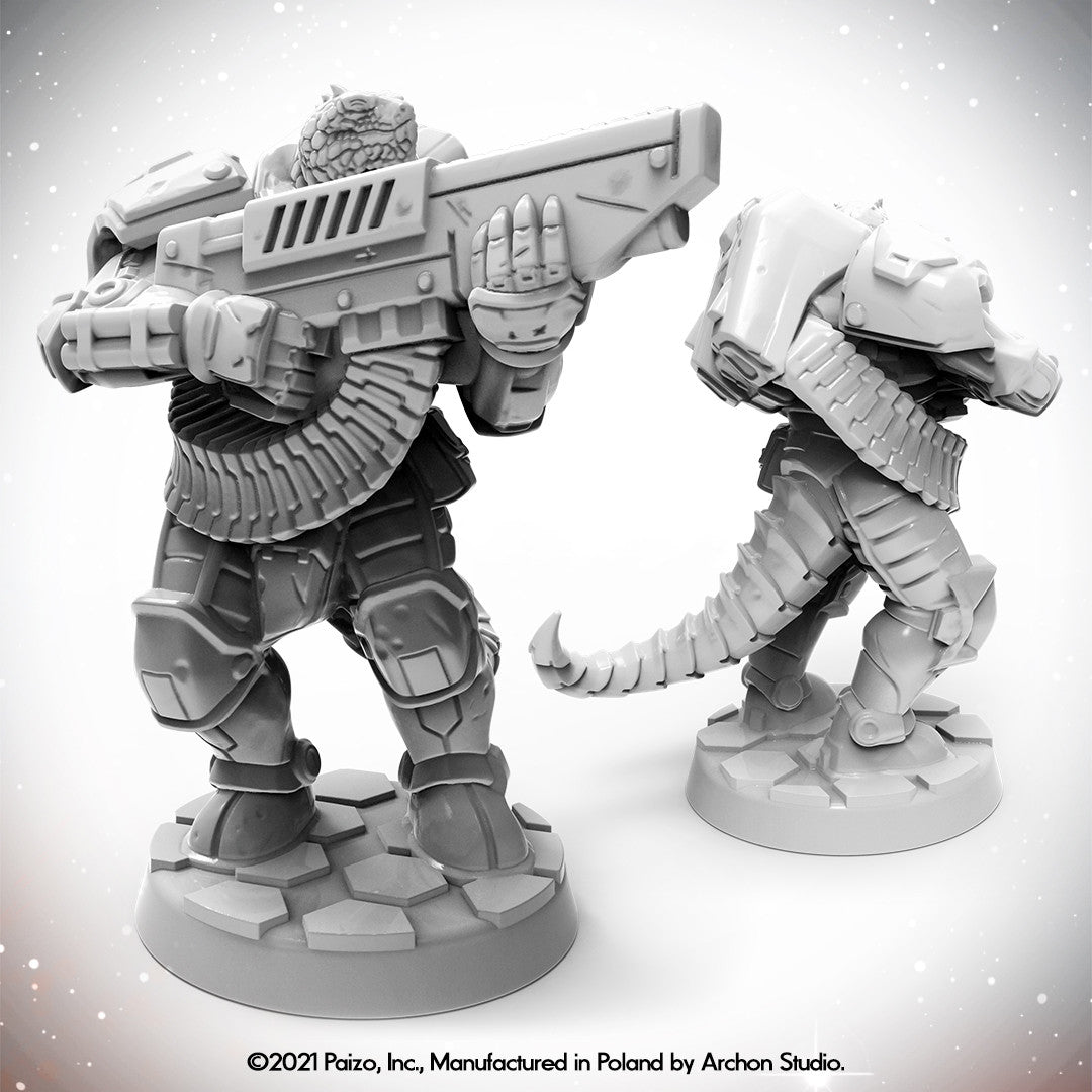 Archon Studio Starfinder Miniatur: Vesk Free Captain – Sammlerfigur Für Tabletop