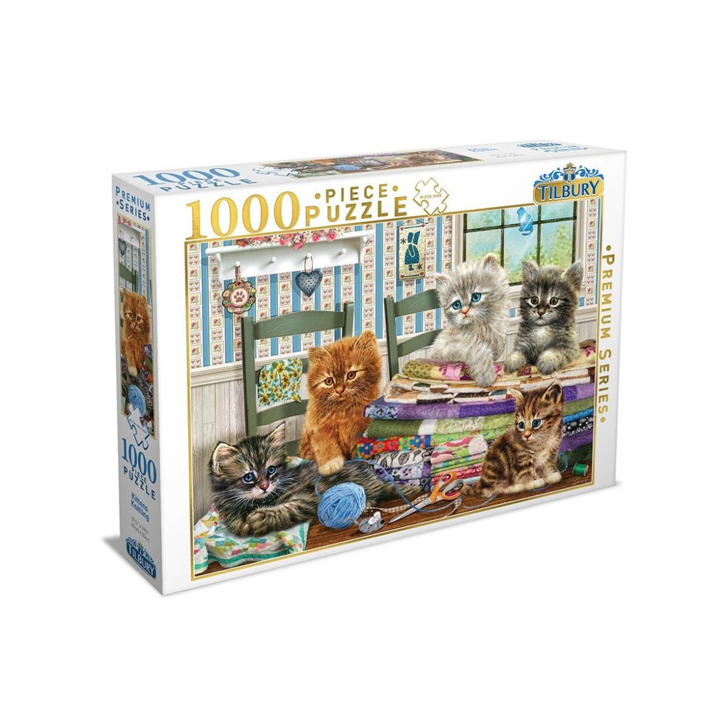 Tilbury Kittens Knitting Puzzle 1000pc