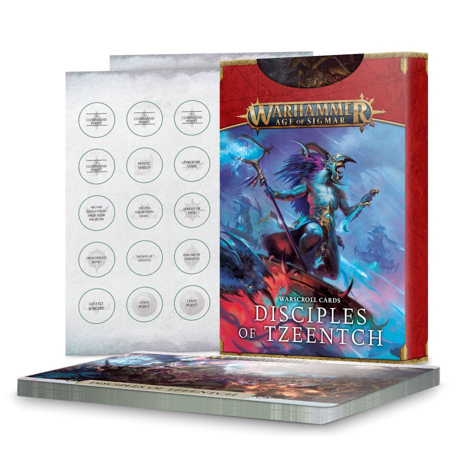 Disciples of Tzeentch: Warscroll Cards