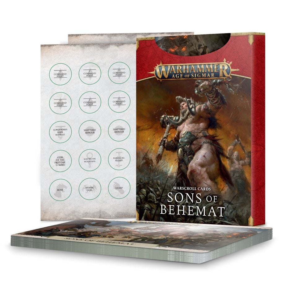 Sons of Behemat: Warscroll Cards (2022 Edition)