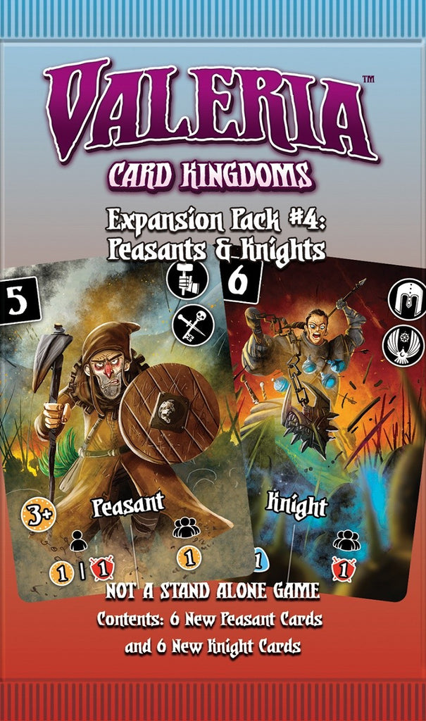 Valeria Card Kingdoms Expansion Pack 4 Peasants & Knights