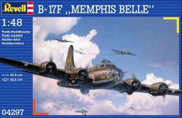 Revell - 04297 - 1/48 B-17F Memphis Belle Plastic Model Kit