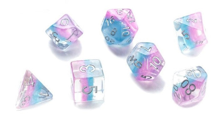 Eclipse Dice - Cotton Candy (Set of 7 Polyhedral Dice)