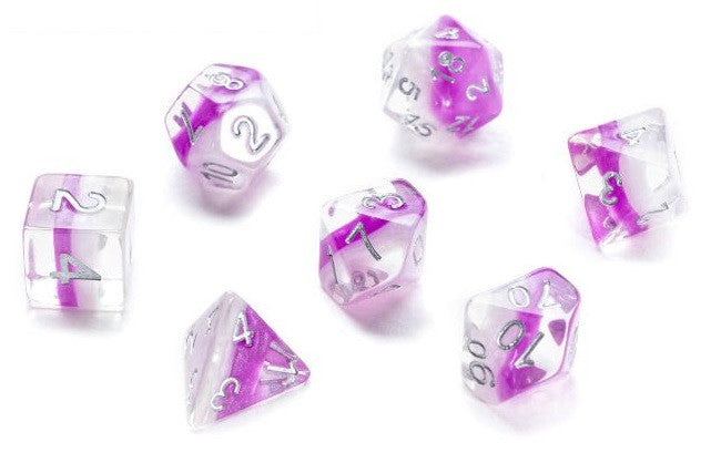 Eclipse Dice - Amethyst (Set of 7 Polyhedral Dice)