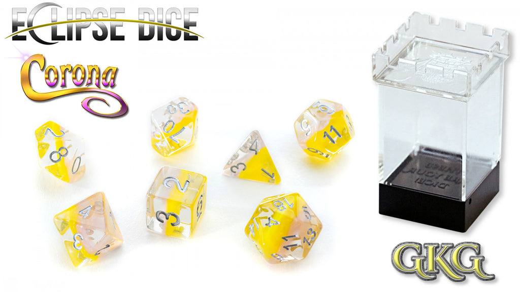 Eclipse Dice - Corona (Set of 7 Polyhedral Dice)