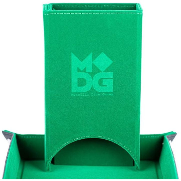 MDG - Fold Up Velvet Dice Tower (Green)