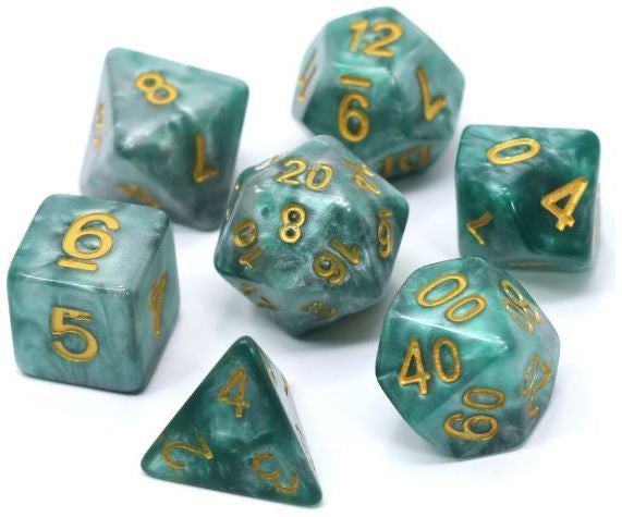 Die Hard Dice Polymer RPG Polyhedral Set - Serpentine