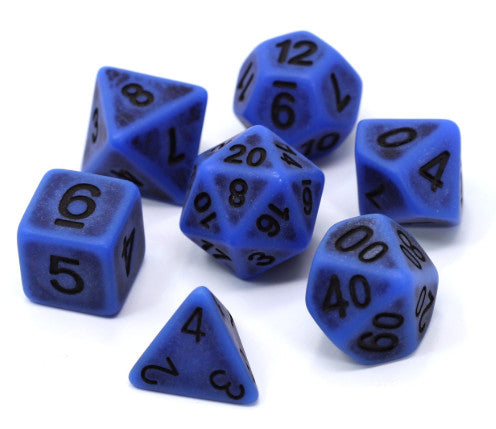 Die Hard Dice Polymer RPG Polyhedral Set - Cobalt Ancient