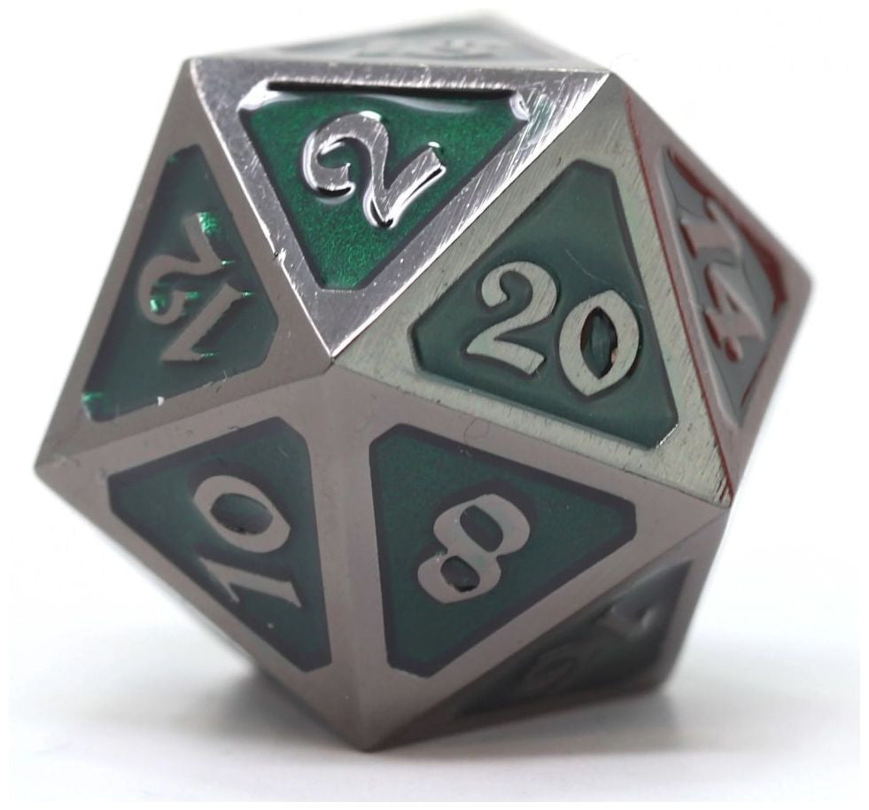 D20 Dire Die Hard Dice - Mythica Sinister Emerald (Single)