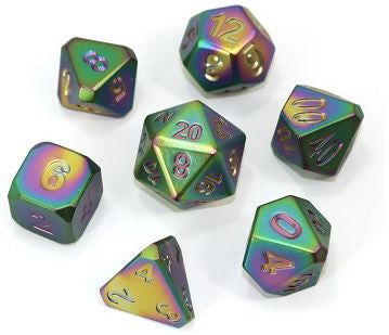 Die Hard Dice Forge Dice Set - Scorched Rainbow Satin