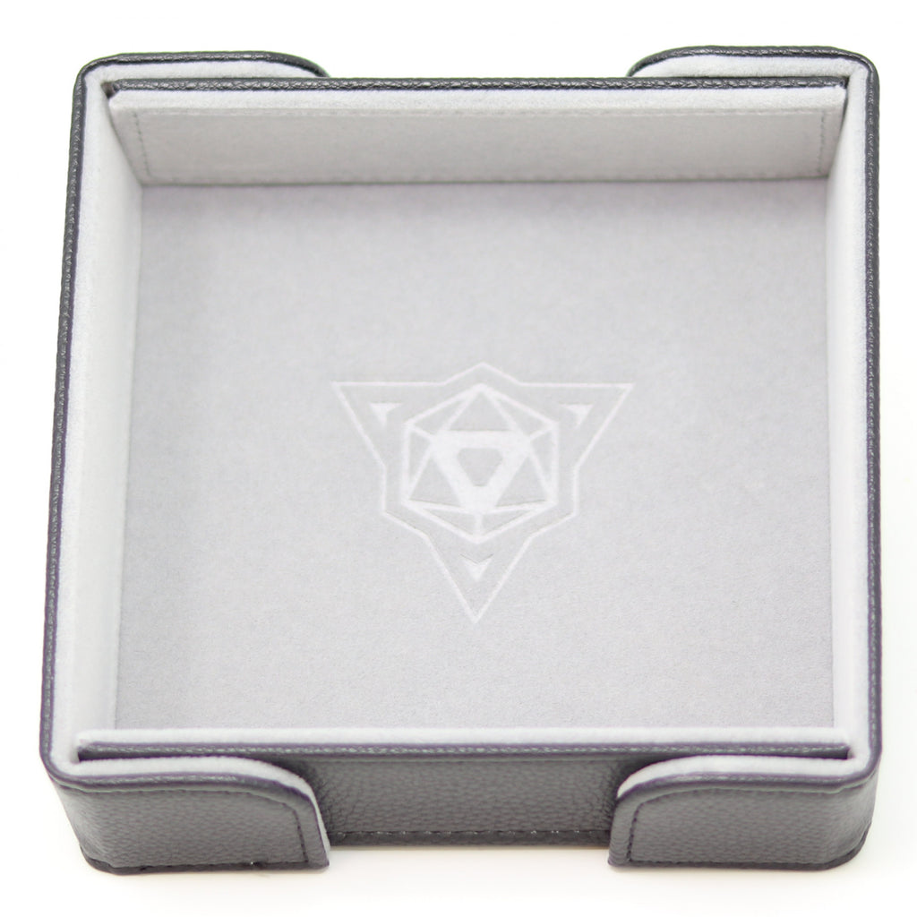 Die Hard Dice Folding Square Tray - Gray Velvet